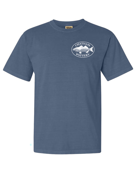 Chatham Pottery T-Shirt - Chatham Pottery Logo (Blue Jean)