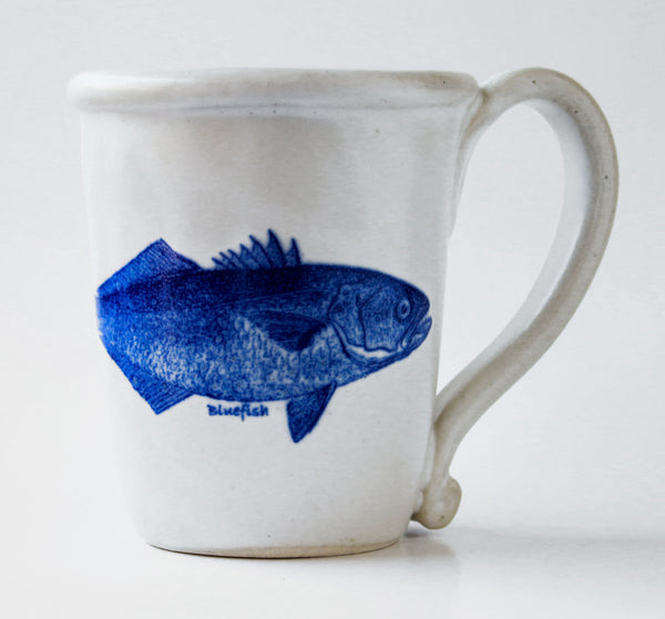 Chatham Pottery Bluefish Decal Mug
