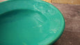 Fluke and Scup Relief Bowl - Caribbean Blue