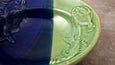 Fluke and Scup Relief Bowl - Cobalt Blue and Sea Green