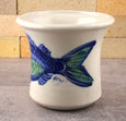 Utensil Holder - Hand Painted Fish