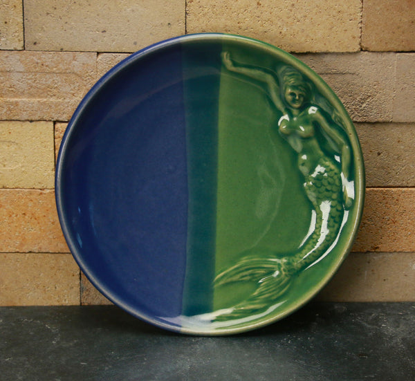 Mermaid Dinnerware - Duotone Cobalt Blue and Sea Green