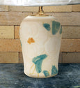 Chatham Pottery White Floral Medium Lamp