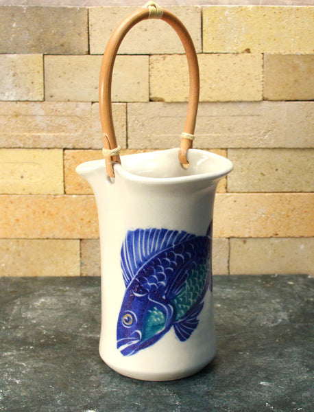 Wine Caddy - Handpainted Fish