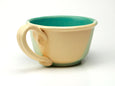 Chowder Mug - Duotone Glaze - Caribbean Blue and Yellow