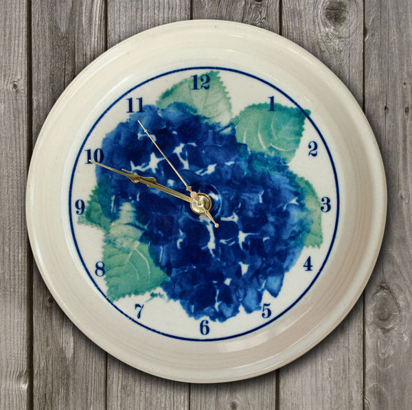 CLOCK - Hydrangea Pattern