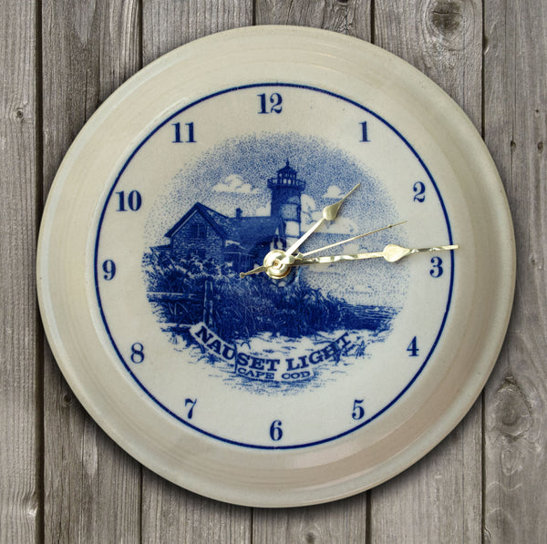 CLOCK - In-Glaze Decal - Nauset Light