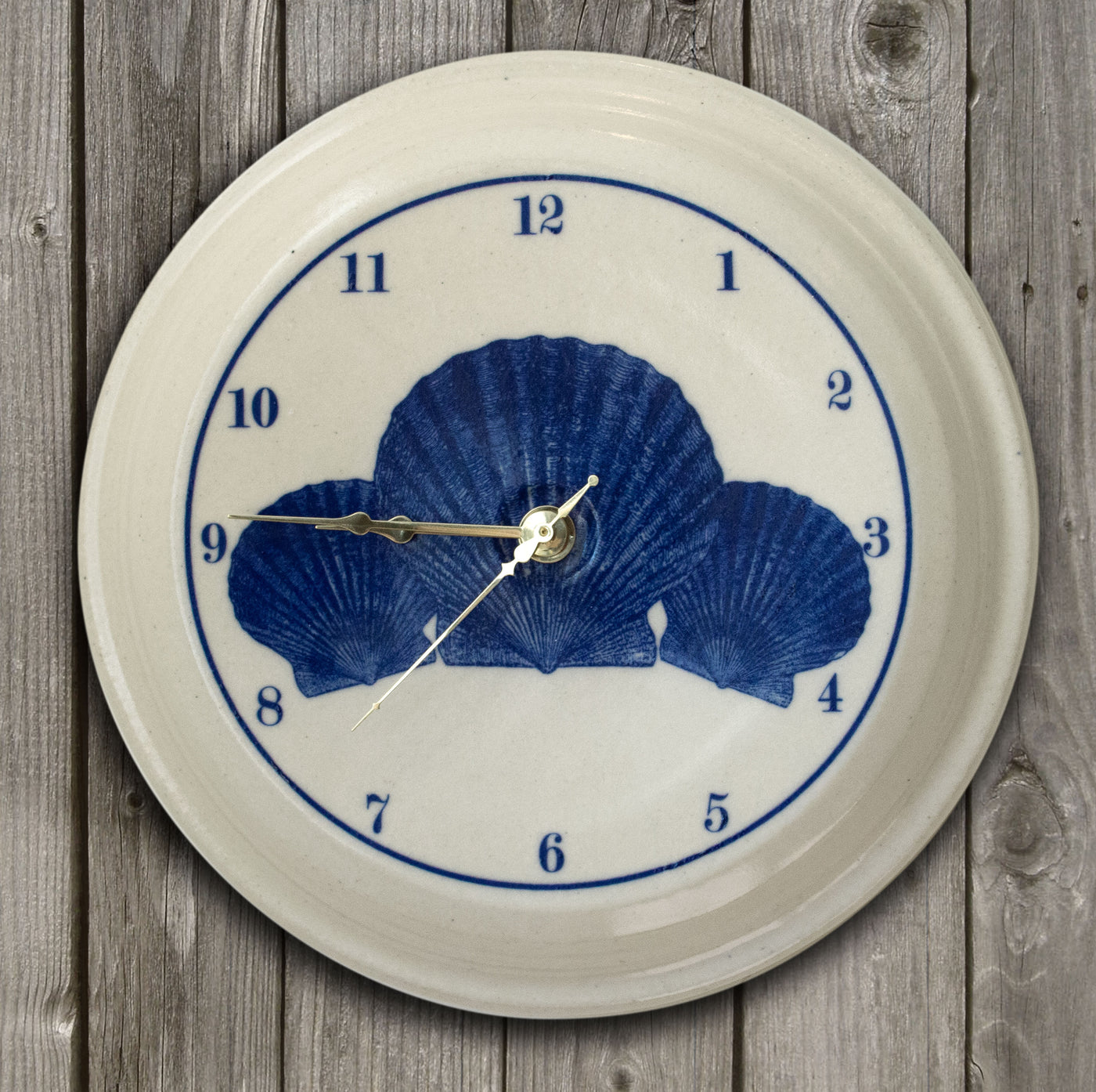 CLOCK - In-Glaze Decal - Scallop Splay