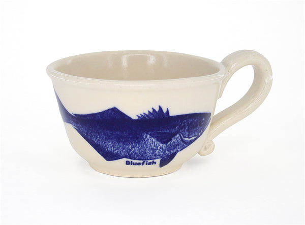 In-Glaze Decal - Blue Fish - Chowder Mug