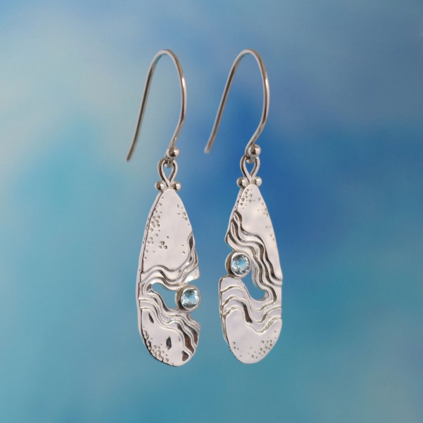 BoldB Haven Earrings Silver Chatham Pottery