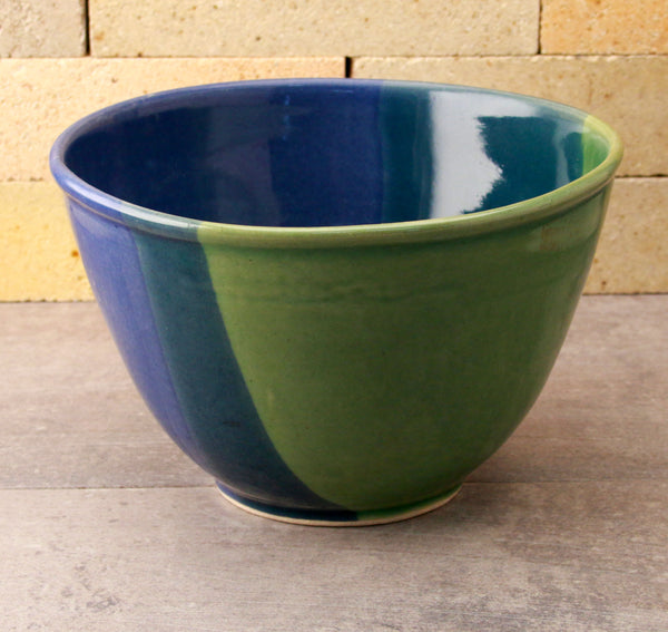 Mixing Bowl - Sea Green and Cobalt