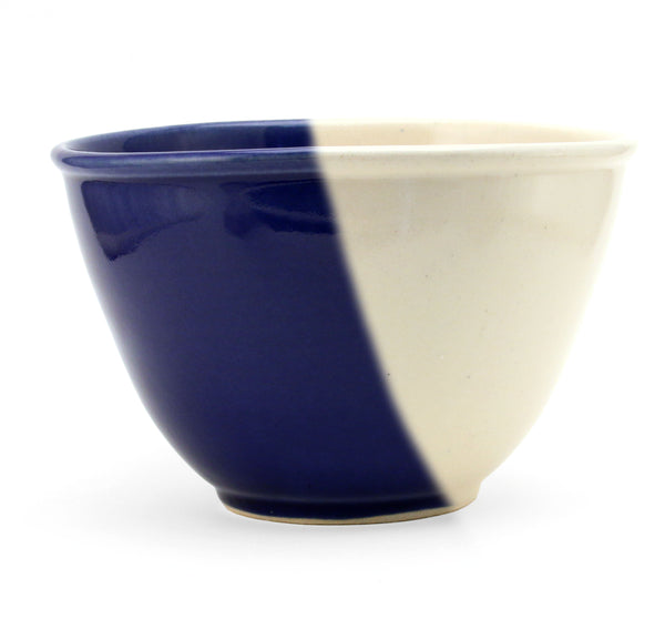 Mixing Bowl - Cobalt Blue and White