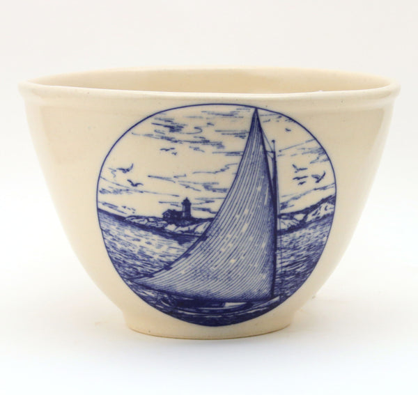 Mixing Bowl - In-Glaze Decal - Catboat