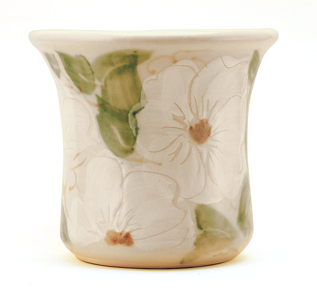 White Floral - Utensil Holder