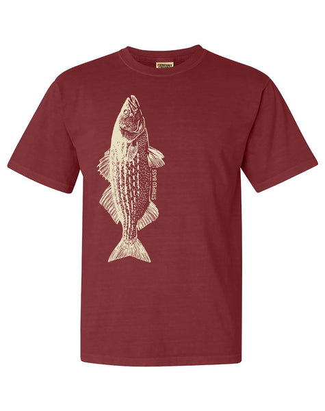 Chatham Pottery T-Shirt - Sea Bass (Brick)