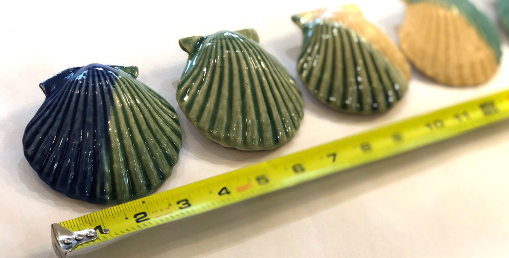 Shell Paperweight - Cobalt and White – Chatham Pottery