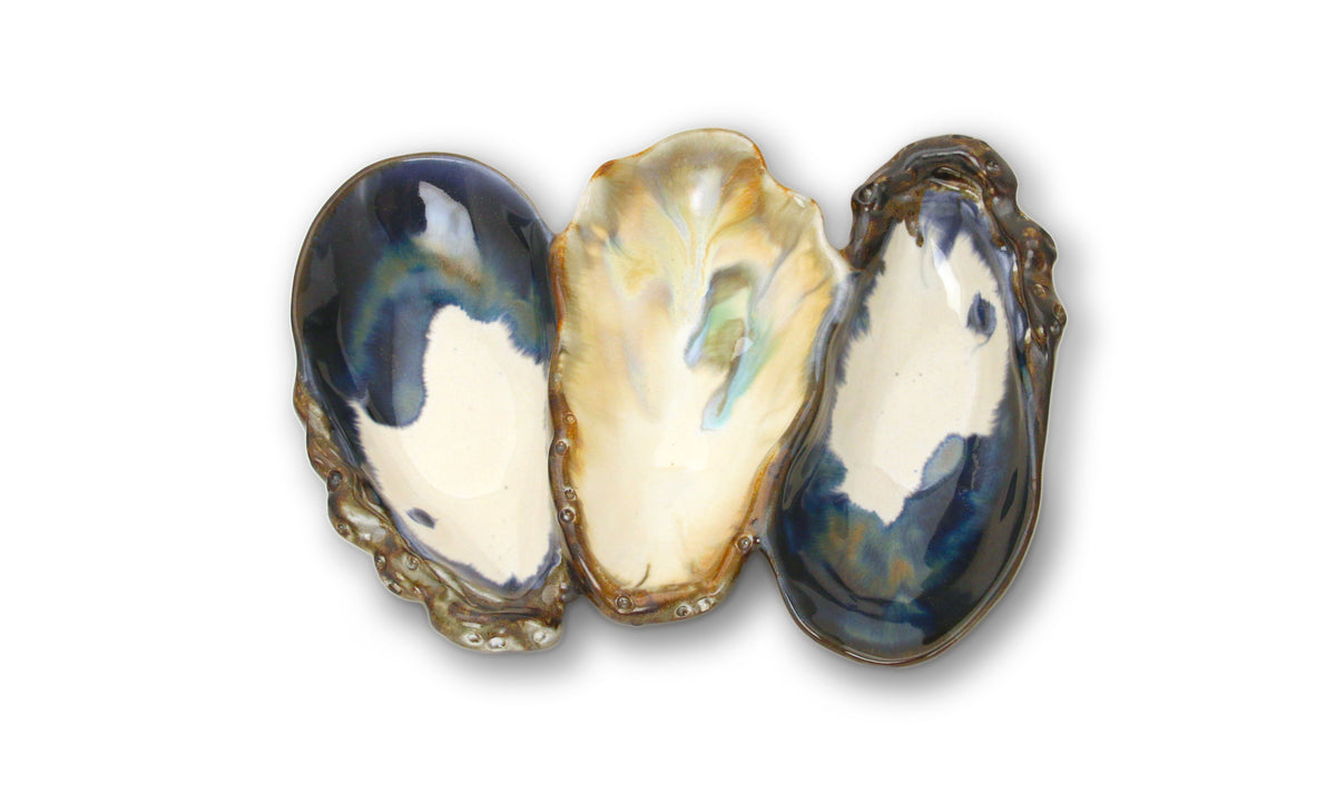 Mussels and More Shell Trio Serving Dish Chatham Pottery