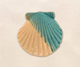 Shell Paperweights - Caribbean Blue and Yellow