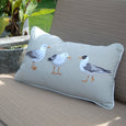 Rightside Design - Seagull Flash Mob Indoor/Outdoor Lumbar Pillow