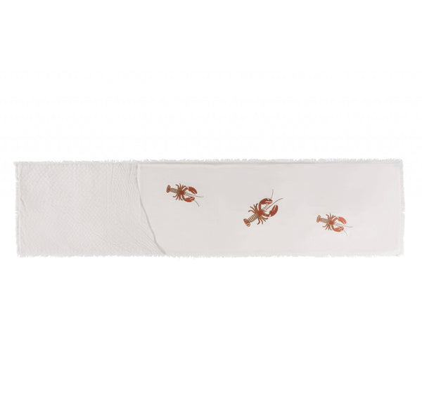 Rightside Design Table Runner - Embroidered Lobster