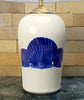 Chatham Pottery Scallop Shells In Glaze Decal Large Lamp