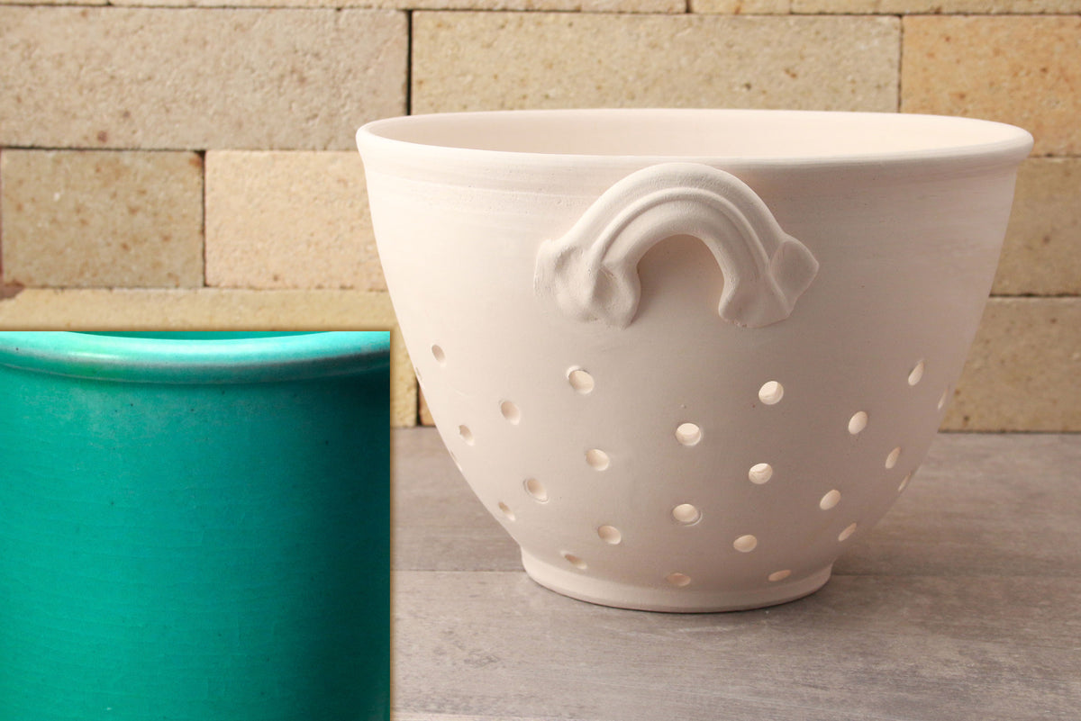 Colander - Caribbean Blue – Chatham Pottery