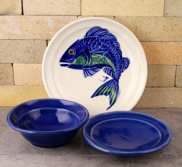 Dinnerware - Hand Painted Fish