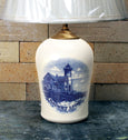 Chatham Pottery Nauset Light In Glaze Decal Small Lamp