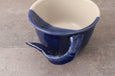 Shave Mug - the "Whale Tail" - Cobalt and White