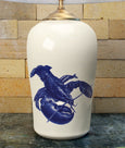 Chatham Pottery Lobster In-Glaze Decal Large Lamp