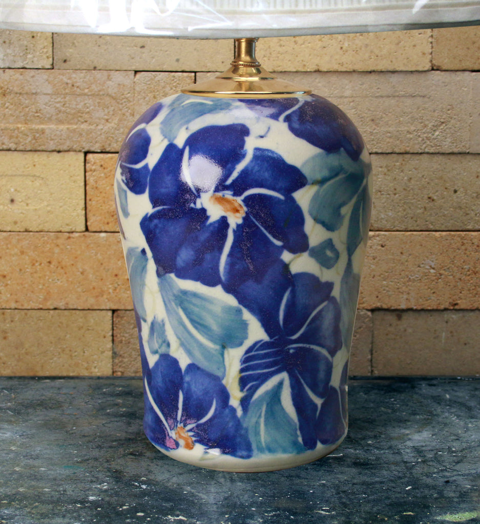 Chatham Pottery Morning Glory Medium Lamp