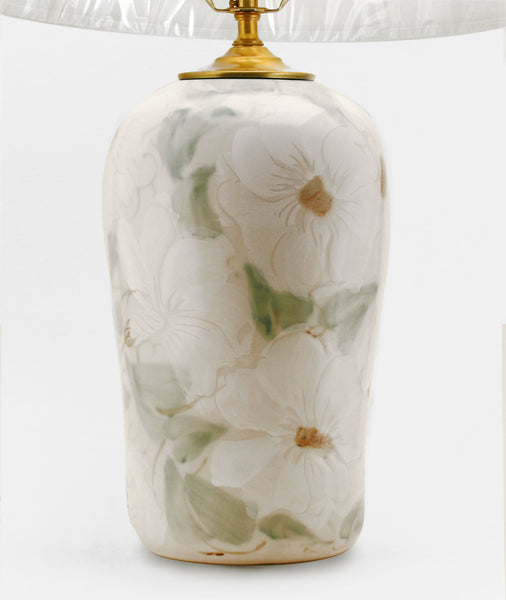 Pattern - White Floral Lamp