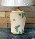 Chatham Pottery White Floral Small Lamp