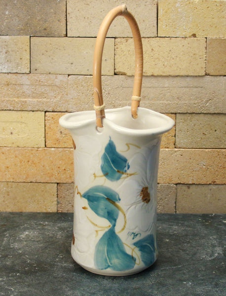 Wine Caddy - White Floral