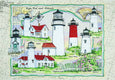 Jigsaw Puzzle - Cape Cod and the Island Lighthouses 550 Piece Puzzle