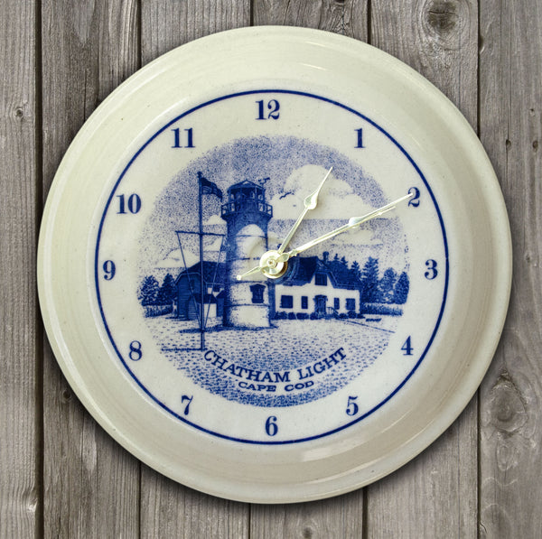 CLOCK - In-Glaze Decal - Chatham Light