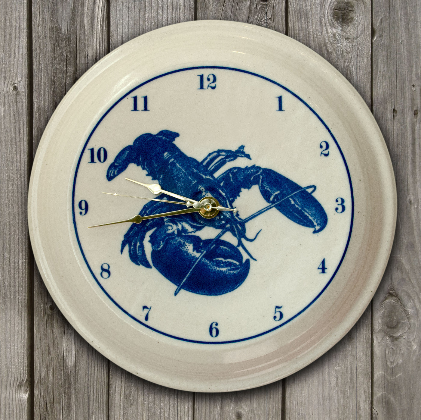 CLOCK - In-Glaze Decal - Lobster
