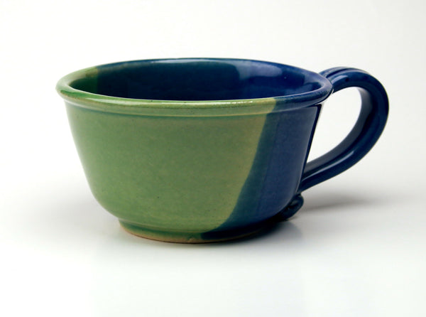 Sea Green and Cobalt - Chowder Mug