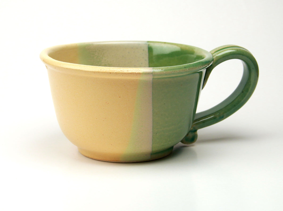 Sea Green and Yellow - Chowder Mug – Chatham Pottery